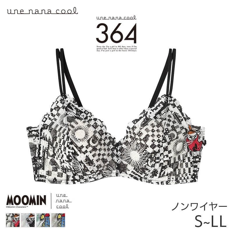 ウンナナクール MOOMIN × une nana cool 364 レース ノンワイヤーブラ…