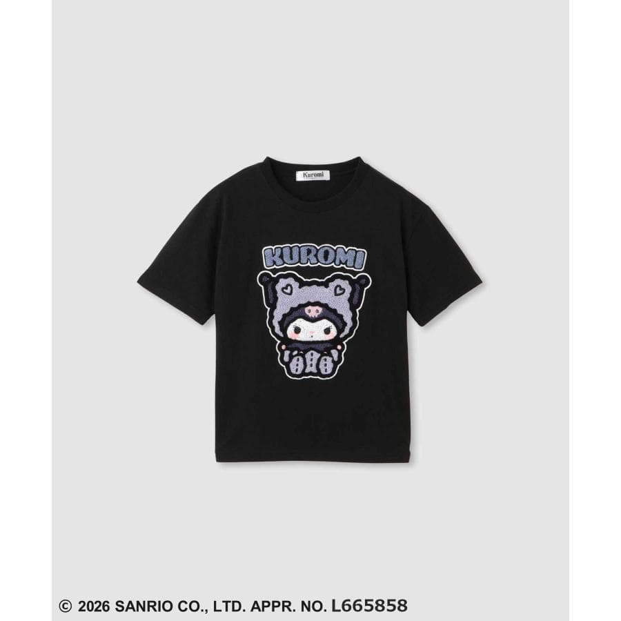 サンリオキャラクターズ クロミ Tシャツ 子供服 女の子 キッズ 半袖 綿混 キャラクター もこもこ トップス 爆買
