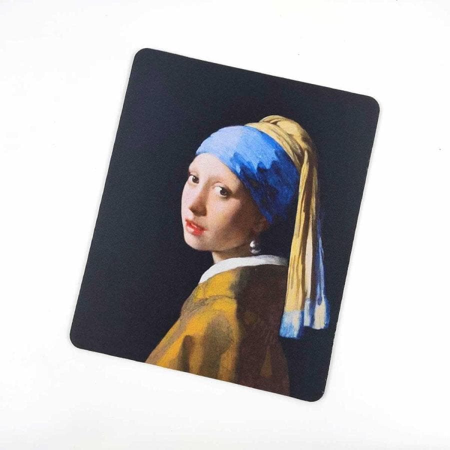 爆買 油絵 マウスパッド フェルメール 真珠の耳飾りの少女 厚さ0.5cm グッズ 技法 魅力 かわいい おしゃれ…