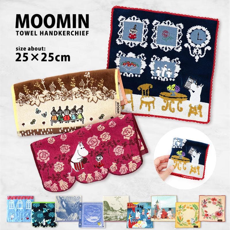 ムーミン ハンカチ ミニタオル 北欧 ミイ リトルミイ タオルハンカチ ハンドタオル moomin 綿100 タオル…