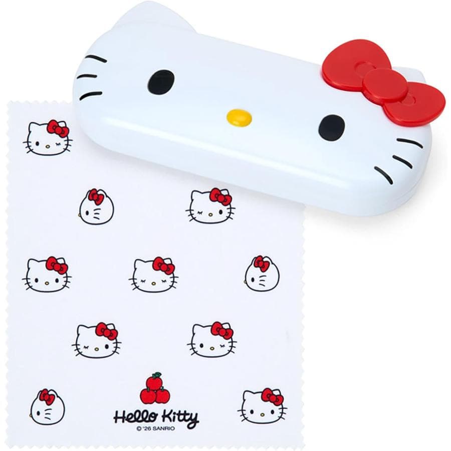 サンリオ SANRIO メガネケース フェイス形メガネケース ハローキティ キティちゃん メガネクロス付き 眼鏡…