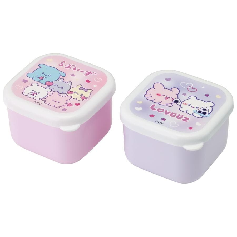 スケーター(Skater) ミニ シール容器 保存容器 おかず入れ 130ml 2個組 らぶいーず MO1WAG-A