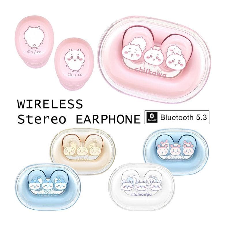 ちいかわ ワイヤレスイヤホン Bluetooth5.3 充電ケース付き キャラクター Bluetoothイヤホン…