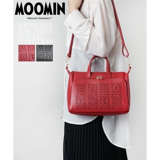 レディース MOOMIN ムーミン お 財布 機能付 2WAY ショルダー バッグ 斜め掛け かばん バック かわいい…