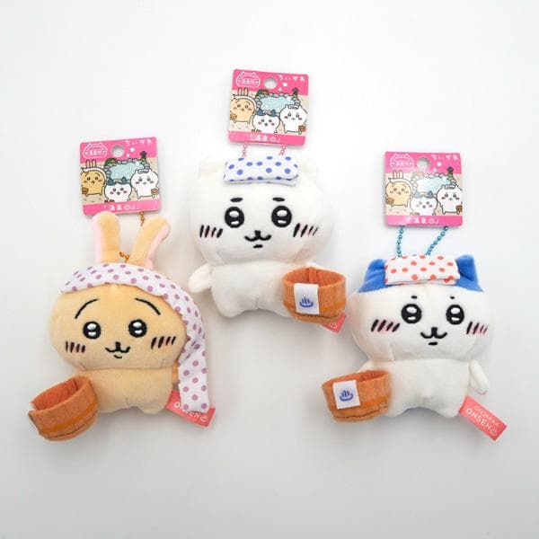 ちいかわ 温泉地限定 ぬいぐるみキーチェーン (ちいかわ・ハチワレ・うさぎ) グッズ フレンズ お土産 ご当地 温泉…