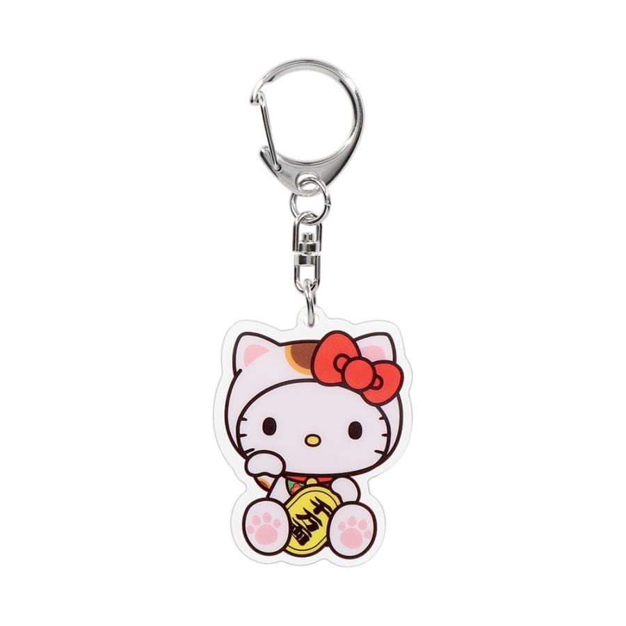 サンリオ キーホルダー アクリル 和風 招き猫 ハローキティ マイメロディ シナモロール クロミ ポムポムプリン