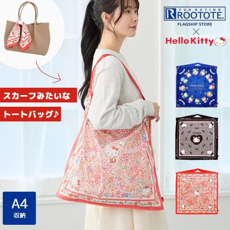 ハローキティ スカーフバッグ ROOTOTE トートバッグ エコバッグ TABLO タブロー hello kitty…