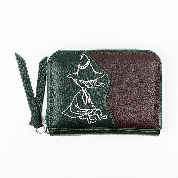 ムーミン スナフキン 本革カードポーチ カードケース 小銭入れ MOOMIN かわいい