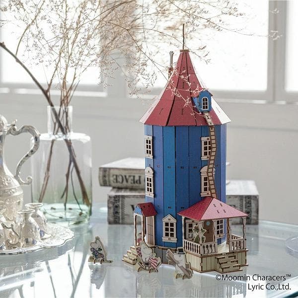ムーミン Wooden Art ki-gu-mi ムーミンやしき 木製 ウッドパズル 立体パズル 木組 工作 おしゃれ…