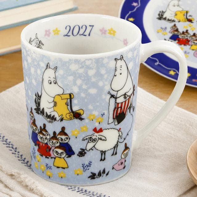 ムーミン2027イヤーズマグ 爆買 MOOMIN 350ml 2027年 記念限定品 マグカップ 陶器 食器…