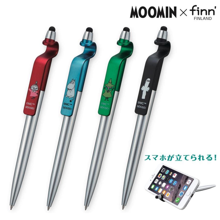 本日最大20%還元 セキセイ Sedia MOOMIN×finn’ ムーミン スマタテペン スマホスタンド・タッチペン…