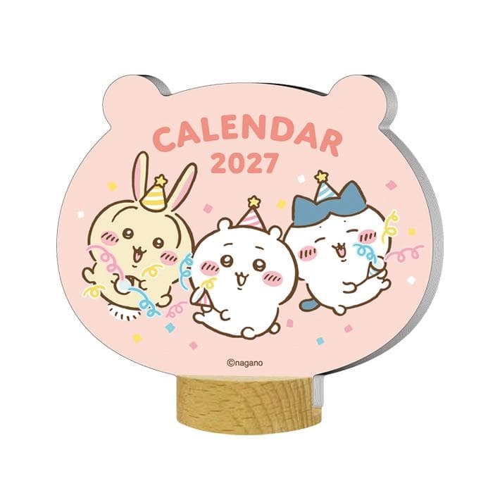 ちいかわ 2027年 卓上カレンダー ダイカット 1000140767 [M便 1/3][予約販売9月発送予定]