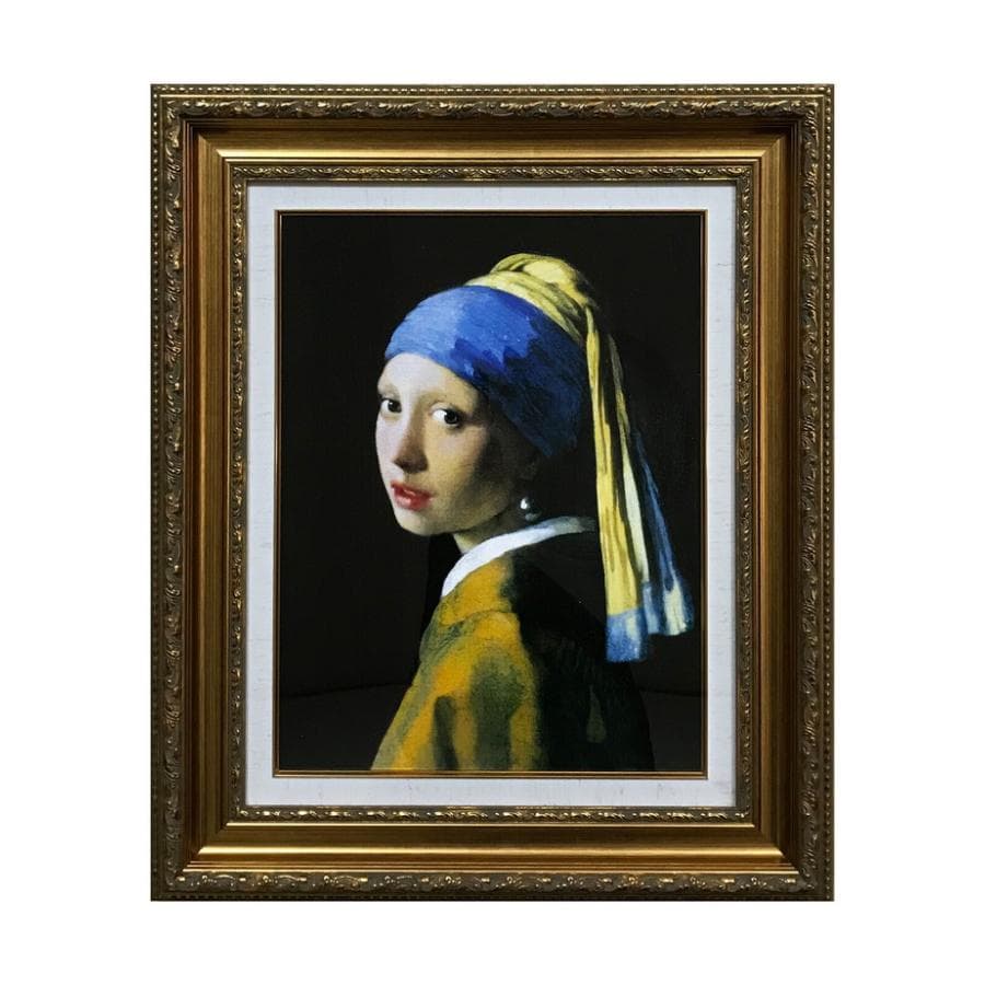 アート 名画 ヨハネス・フェルメール 油絵風 アートパネル F6号 アンティーク 壁掛 インテリア 高級…