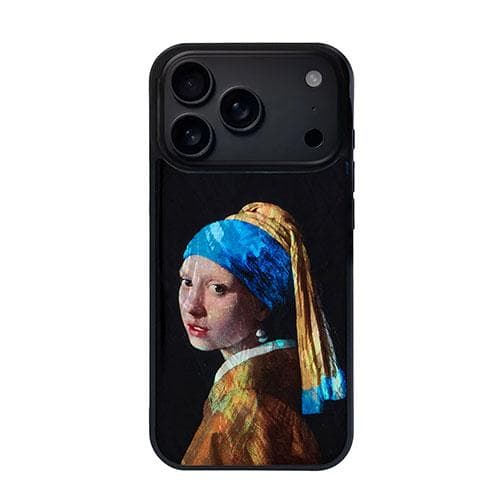 ikins 天然貝ケース for iPhone 17 Pro 真珠の耳飾りの少女 I28120i17PR