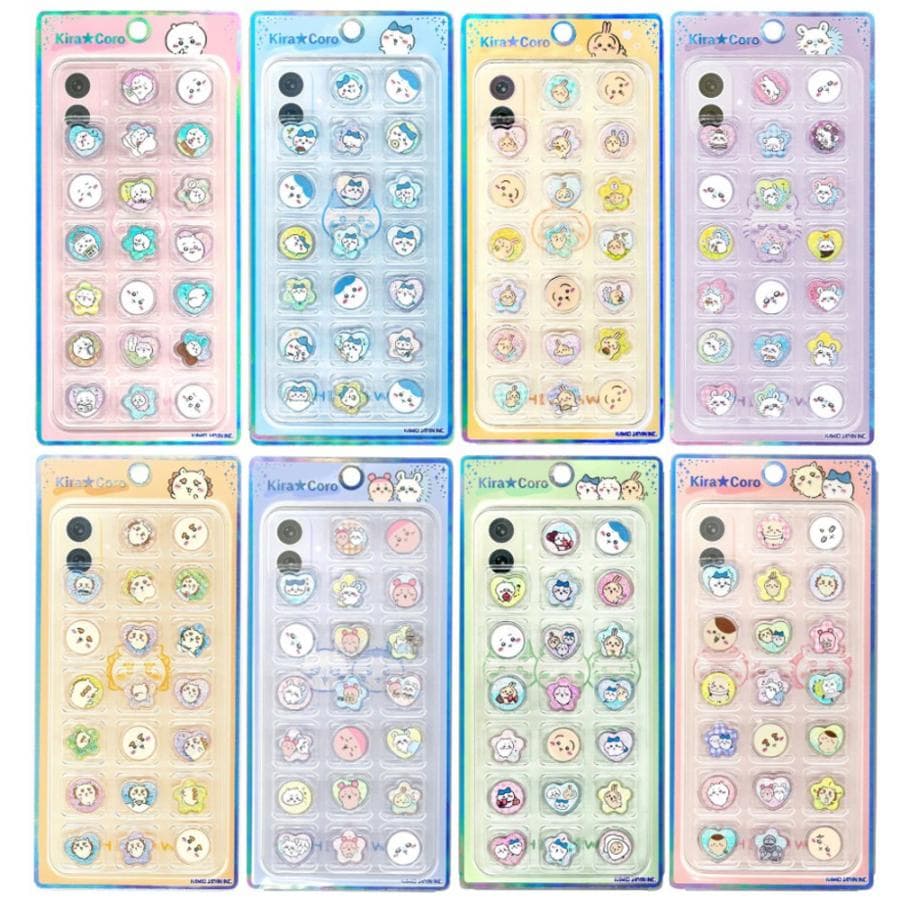 ちいかわ KiraCoro おはじきシール 1シート シール ステッカー 立体 ハード デコ キャラクター かわいい…