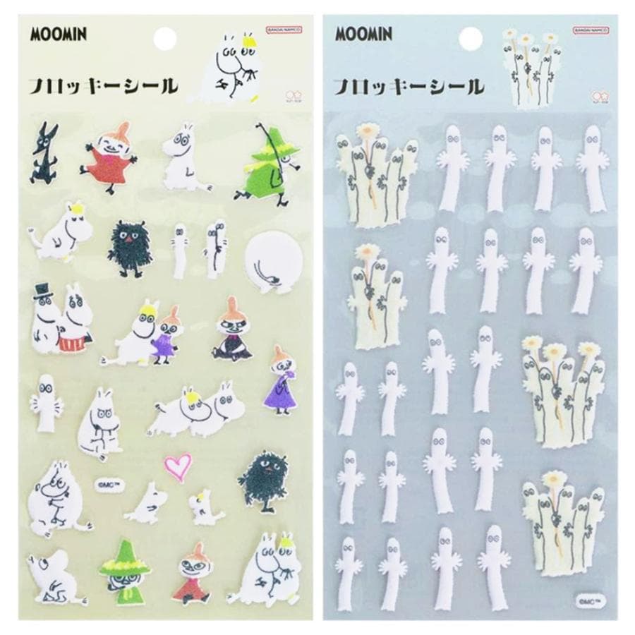 ムーミン フロッキーシール 1シート シール ステッカー キャラクター かわいい おしゃれ 正規品