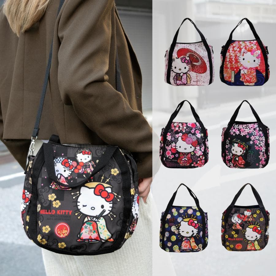 サンリオ SANRIO ショルダーバッグ レディース キティ キティちゃん 和柄 2Way ハンドバッグ バッグ…