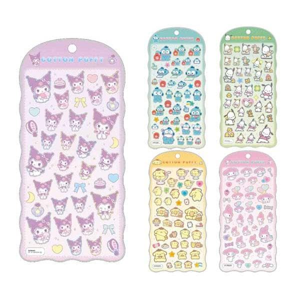 サンリオ COTTON PUFFYシール コットンパフィーシール クロミ ハンギョドン ポチャッコ ポムポムプリン…
