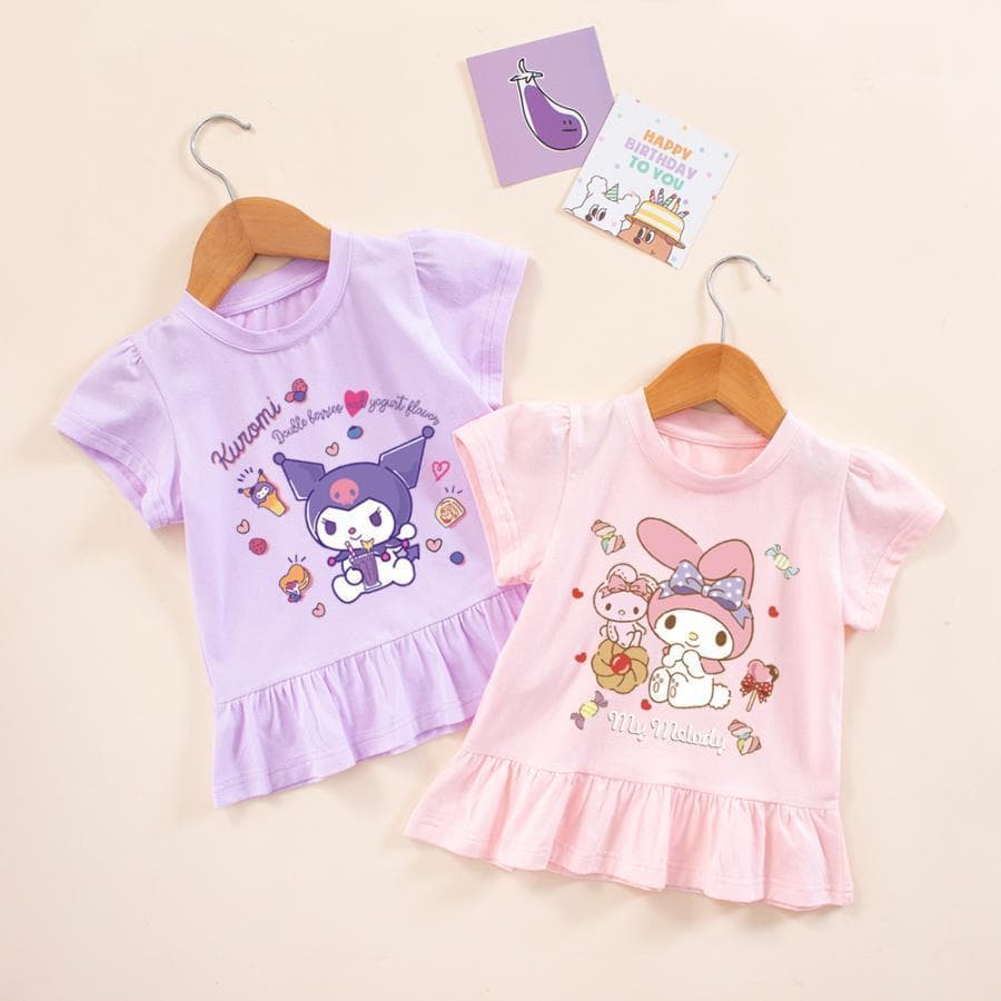 子供Tシャツ クロミちゃん ちゃん マイメロ 半袖 Tシャツ キッズ ベビー服 夏服 半袖 綿 トップス カジュアル…