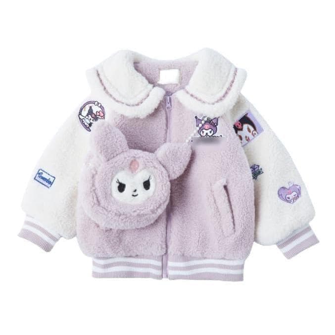 クロミちゃんちゃん 綿入れの服 秋冬服 子供服 ジャケット コート 子供 女の子 キッズ もこもこ かわいい…