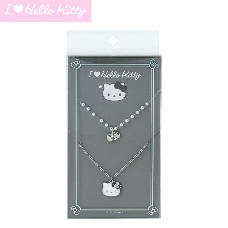ハローキティ ネックレス2本セット(I Love Hello Kitty) ブラック