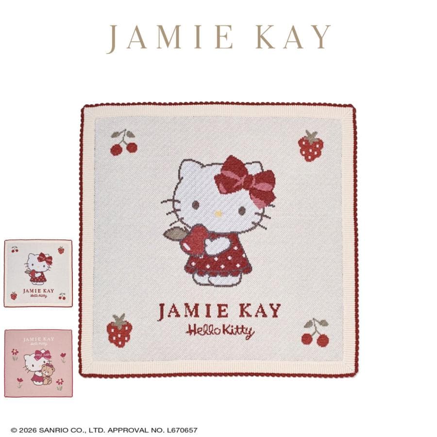 ジェイミーケイ HELLO KITTY ニットJQブランケット jkgg264908 ハローキティ コラボ キッズ…