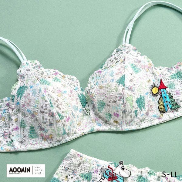 ウンナナクール MOOMIN × une nana cool 364 レース 特別な日以外の364日つけたくなるブラ…