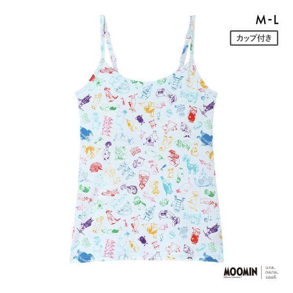 ウンナナクール MOOMIN × une nana cool カップ付きインナー キャミソール ムーミン