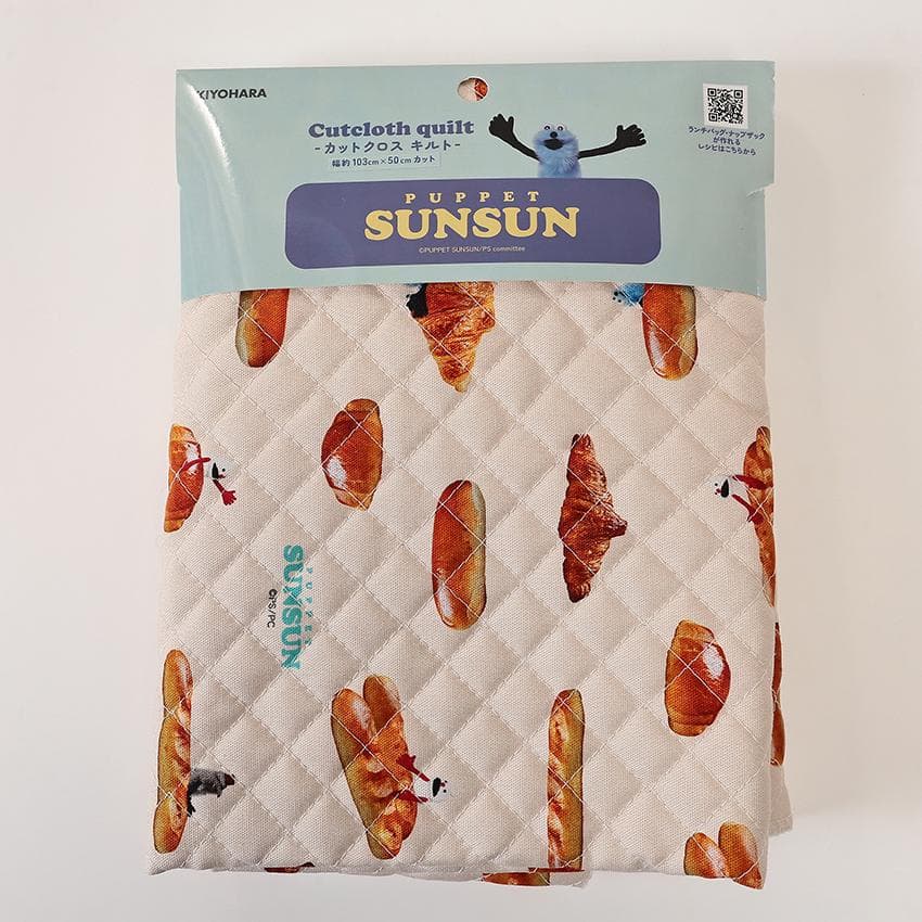パペットスンスン パン オックスキルト 50cm カットクロス | 生地 布 布地 はぎれ カット布 インクジェット…