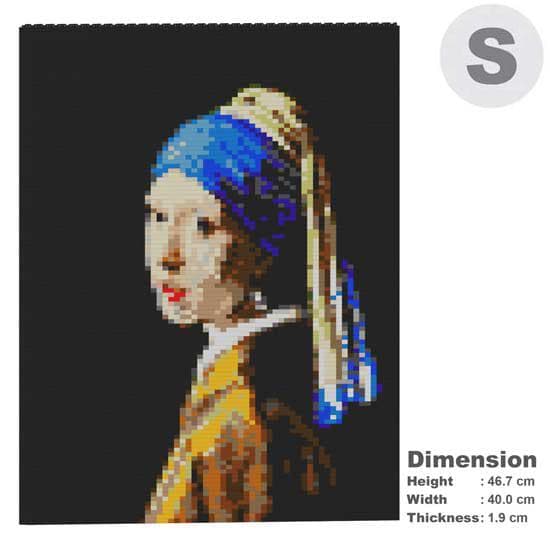 【無料ラッピングサービス有り】JEKCA ジェッカブロック パネル 真珠の耳飾りの少女 01S Sculptor…