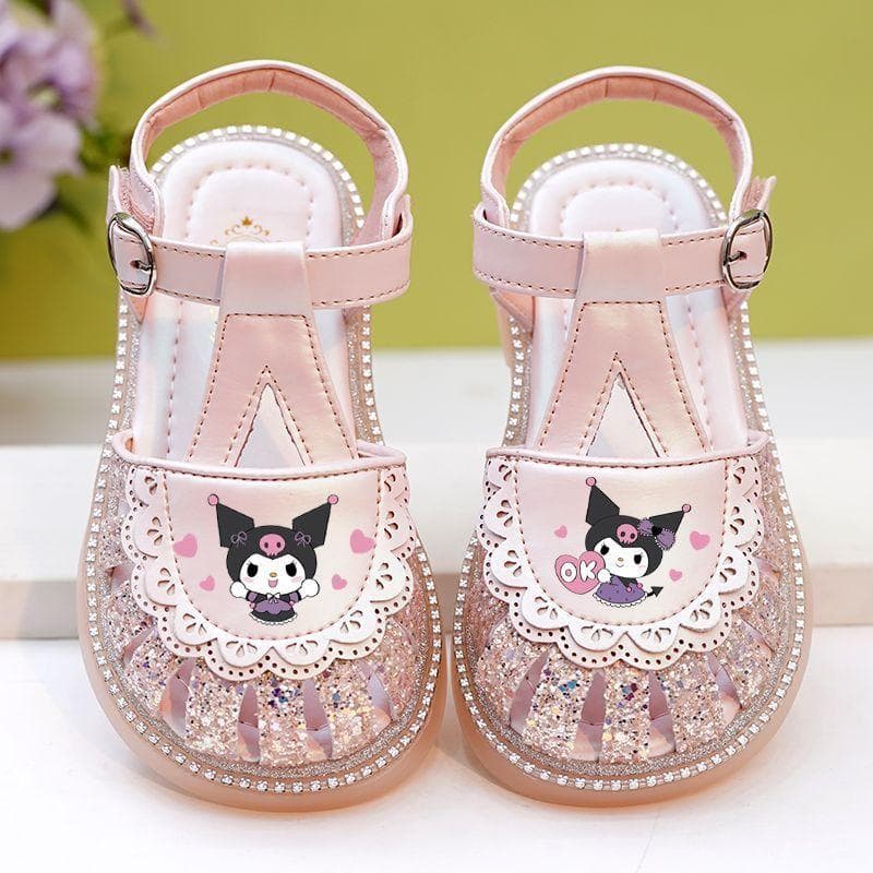 クロミ マイメロ キッズサンダル 女の子 夏靴 つま先保護 ソフトソール プリンセスシューズ かわいい プレゼント…