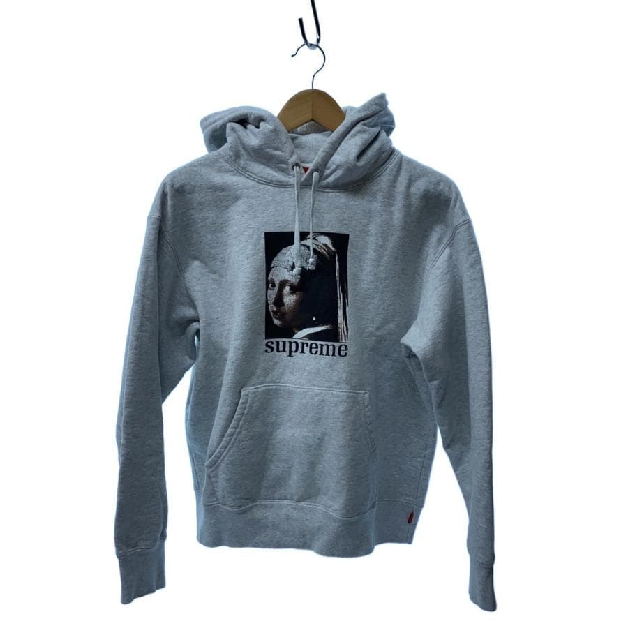 Supreme 20AW/Pearl Hooded Sweatshir/S/コットン/グレー/真珠の耳飾りの少女