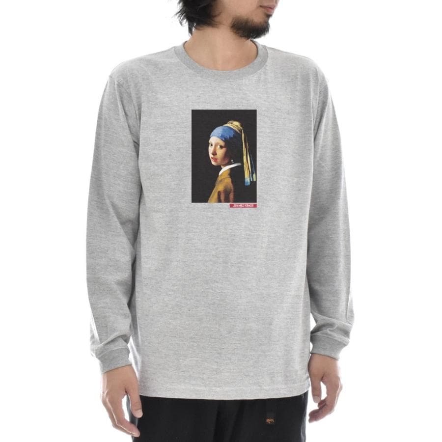 フェルメール Tシャツ 真珠の耳飾りの少女 ライフ イズ アート 長袖 ロンT ロングスリーブ メンズ レディース…