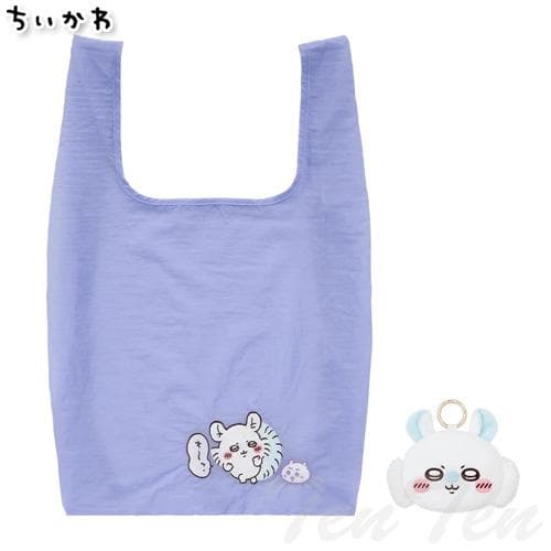 ちいかわ エコバッグ入りおかおマスコット モモンガ マスコット バッグ 公式 グッズ ハチワレ うざぎ モモンガ…