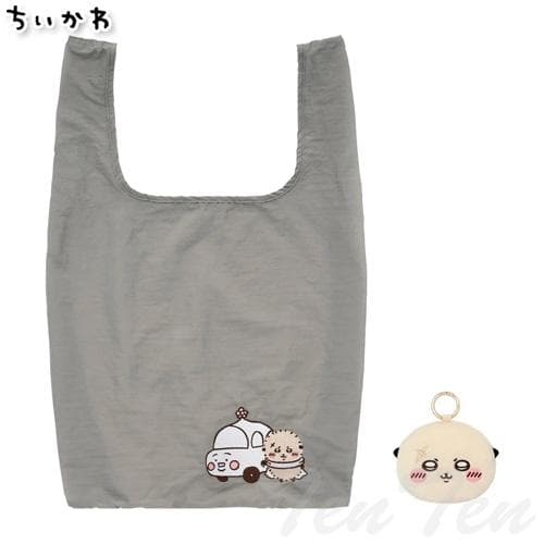 ちいかわ エコバッグ入りおかおマスコット ラッコ マスコット バッグ 公式 グッズ ハチワレ うざぎ モモンガ ラッコ…