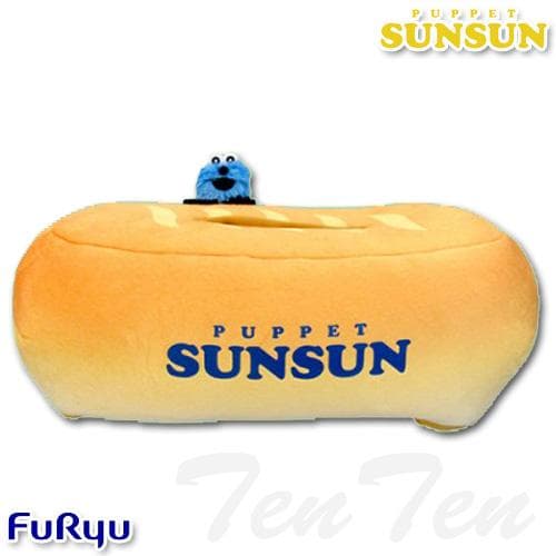 パペットスンスン ぬいぐるみ付ティッシュケース パン PUPPET SUNSUN スンスン ティッシュ カバー…