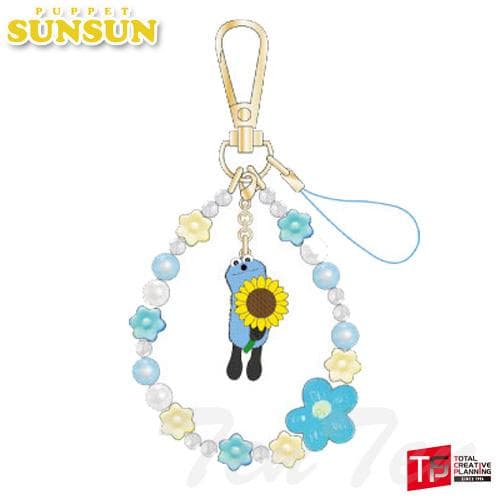 パペットスンスン フォンストラップ フラワー スンスン ストラップ スマホ アクセサリー PUPPET SUNSUN…
