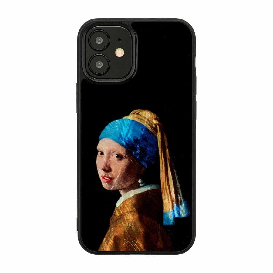 ikins iPhone 12 / iPhone 12 Pro 天然貝ケース 真珠の耳飾りの少女…