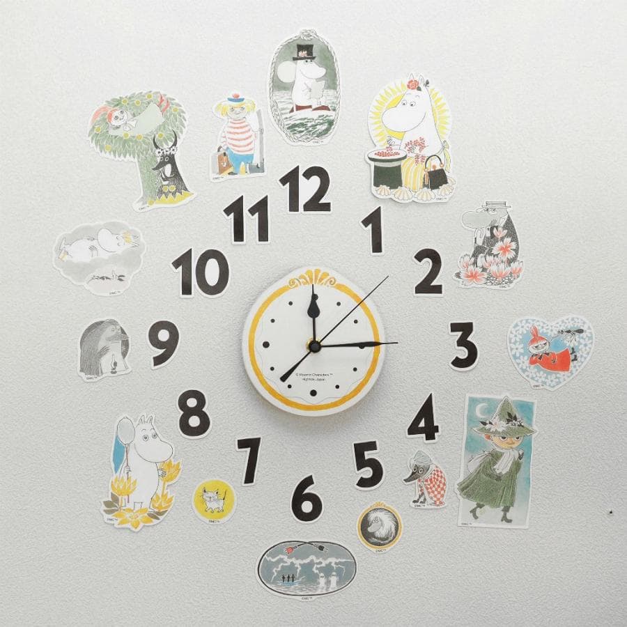 ウォールシールクロック MOOMIN ムーミン 時計