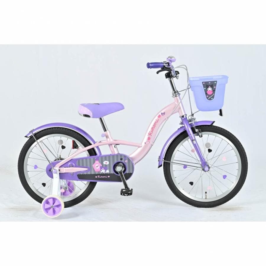 18インチ 身長107〜123cm 子供用自転車 サンリオ クロミ キッズバイク KU-18 OT(ピンク)5歳 6歳…