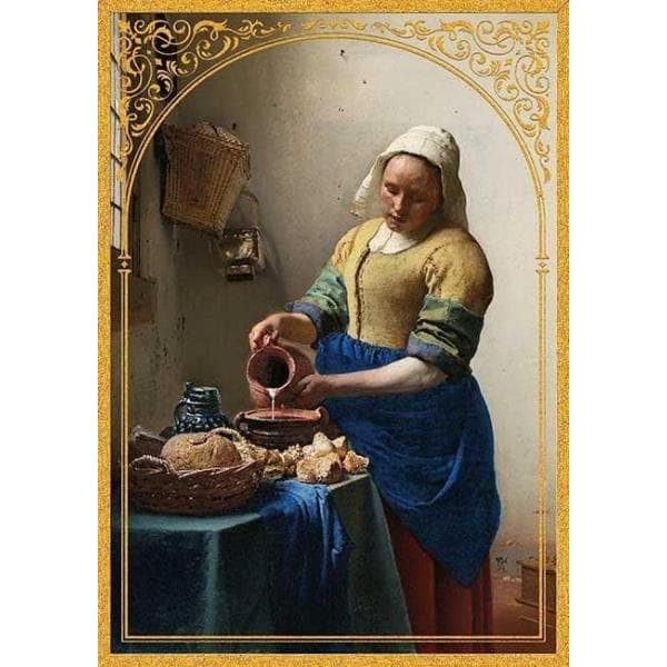 ジグソーパズル 108ピース フェルメール 牛乳を注ぐ女 25.7×18.2cm 108-083 送料無料