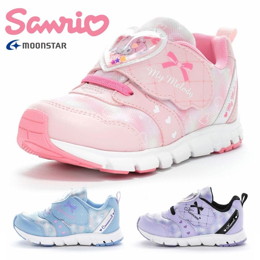 moonstar スニーカー キッズ サンリオ SA C038 ムーンスター シナモロール シナモン マイメロディ…