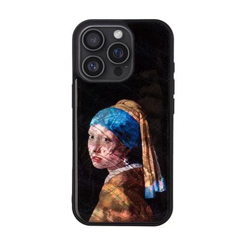 ikins アイキンス 天然貝ケース for iPhone 16 Pro 真珠の耳飾りの少女 I27090i16PR