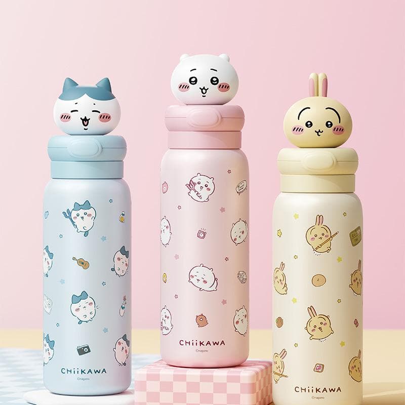 ちいかわ ハチワレ ウサギ 水筒 550ml 魔法瓶 軽量 保温保冷 ステンレス カップ おしゃれ かわいい 直飲み…