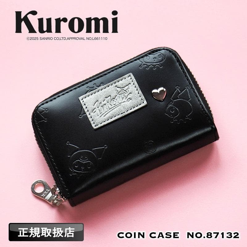 KUROMI クロミ 小銭入れ 財布 コインケース ミニ財布 革財布 軽量 小さめ かわいい 女の子 女性 レディース…