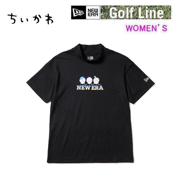 ニューエラ ゴルフ モックネック Women's 半袖 ミッドネック Tシャツ ちいかわ・ハチワレ・うさぎ…