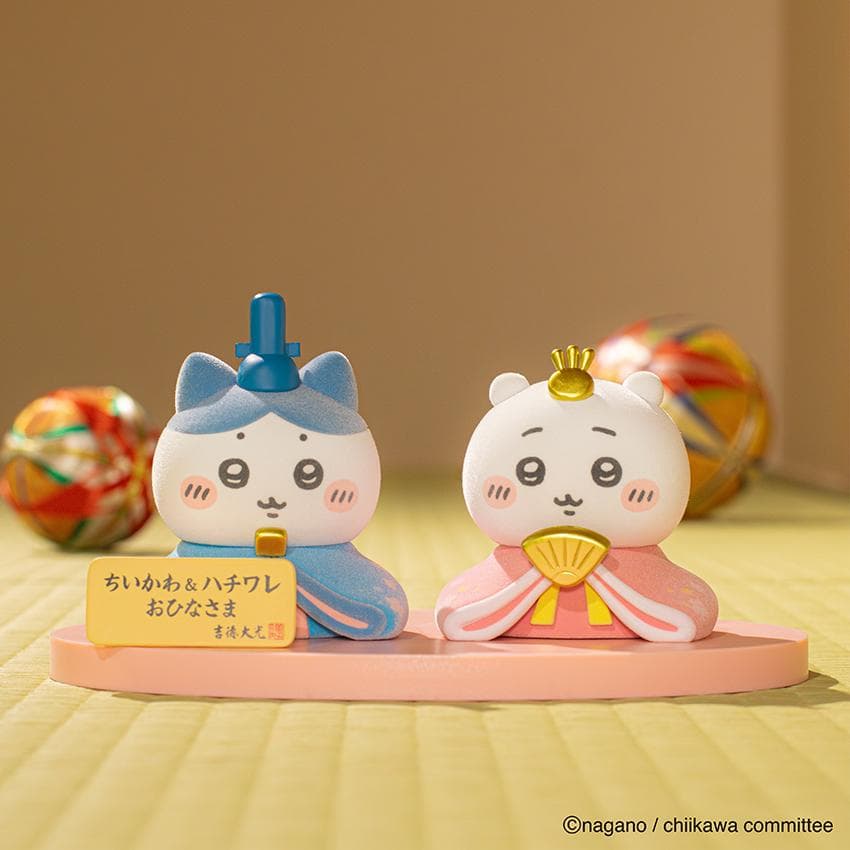 ちいかわ ハチワレ 雛人形 ちいさい かわいい お雛様 親王飾り ひな人形 おしゃれ ミニ ミニチュア 小さい 人気…