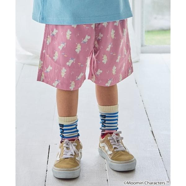 ハーフパンツ パンツ 短パン 「MOOMIN/ムーミン」別注 総柄ショートパンツ キッズ 子供服 男の子 女の子