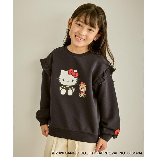トレーナー 「KIDS/キッズ」「ROPE' PICNIC×ハローキティ」発砲プリント裏毛プルオーバー キッズ 子供服…