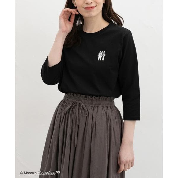 tシャツ 「UVカット」ムーミン/7分袖Tシャツ レディース